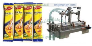 ماكينه تعبئة اكياس الشامبو