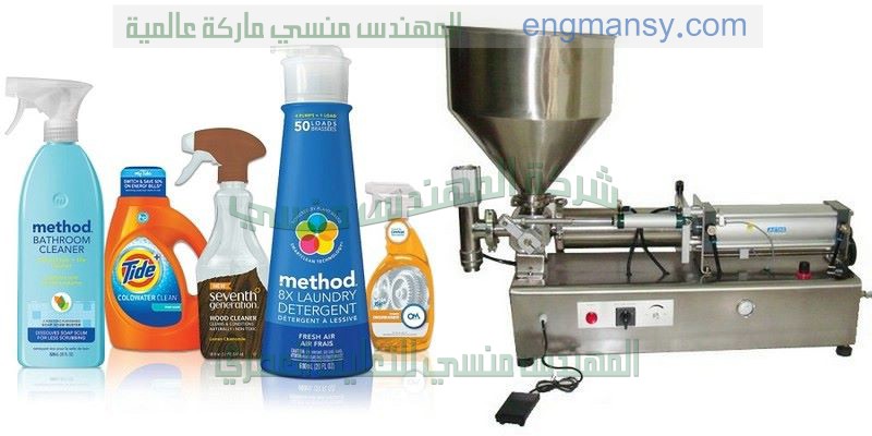 ماكينة تعبئة كافة أنواع السوائل من العادية إلي اللزجة