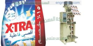 ماكينة تعبئة المساحيق و تعبئة منظفات الغسيل في أكياس